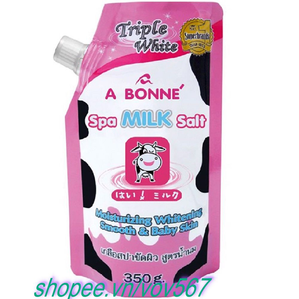 Muối Bò Tẩy Tế Bào Sữa Bò A Bonne 350g Thái Lan 100% Chính hãng vov567 cung cấp và bảo trợ.