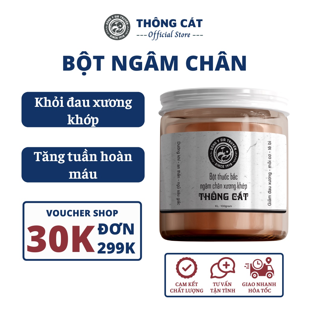 Thảo dược ngâm chân thuốc bắc hỗ trợ thải độc chân giảm đau nhức xương khớp, khử mùi hôi chân, ngủ ngon THÔNG CÁT HCM