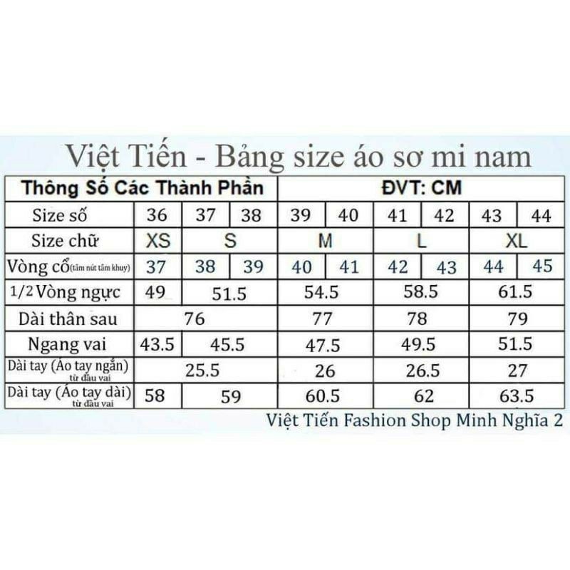 Xả 2 màu Áo việt tiến cao cấp giá treo 720k