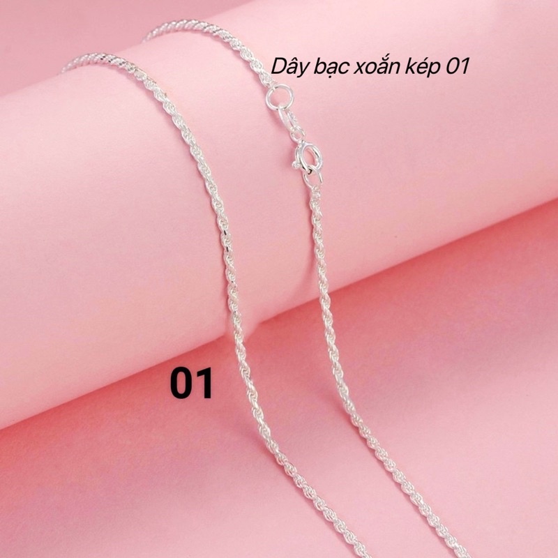 Dây chuyền thánh giá bạc nguyên chất  mẫu 01 DaLiA Jewelry vòng cổ bạc chữ thập đẹp cá tính bạc thật có ý nghĩa