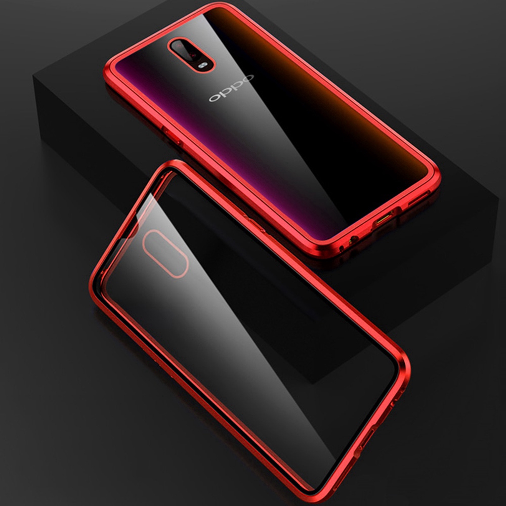 Ốp điện thoại kính cường lực có nam châm 2 mặt cho OPPO F11 Pro R17 K3