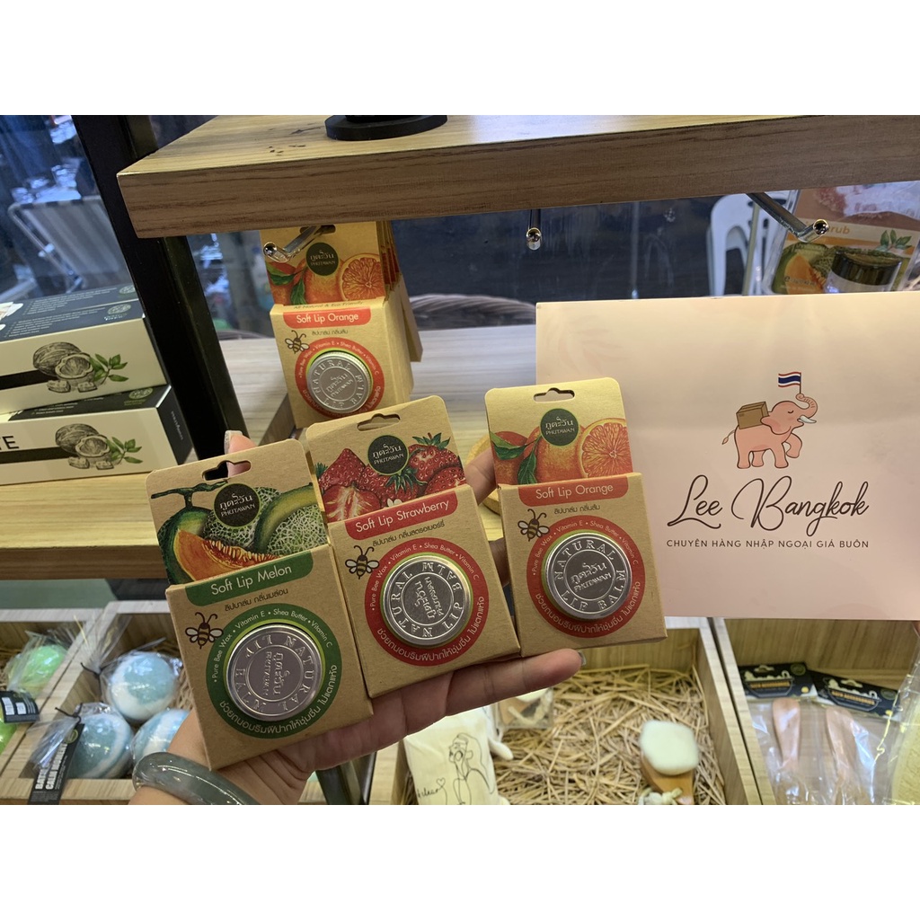 Son Dưỡng Môi Phutawan Orange Soft Lip Với Hạt Màu Nguyên Chất