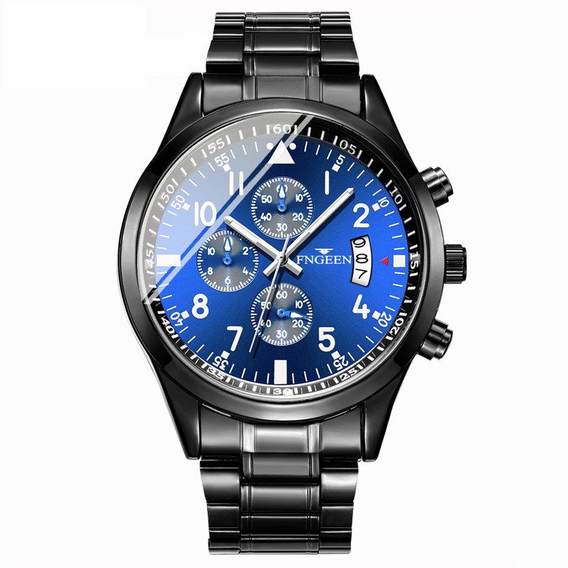 (CHUẨN MEN) Đồng Hồ Nam FNGEEN FE0410 Doanh Nhân 2020 Mặt số Dây Thép Không Gỉ Cao Cấp
