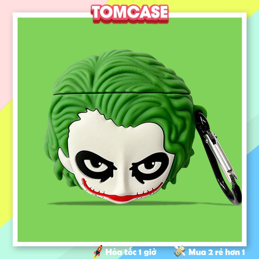 Ốp Vỏ Case Airpod 2/3/1/pro, bảo vệ hộp đựng tai nghe Airpods 2/pro, phiên bản joker cực ngầu - Tom Case