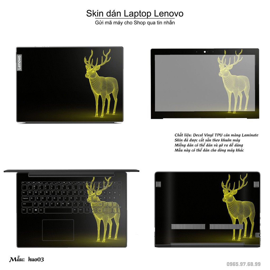 Skin dán Laptop Lenovo in hình Con hươu