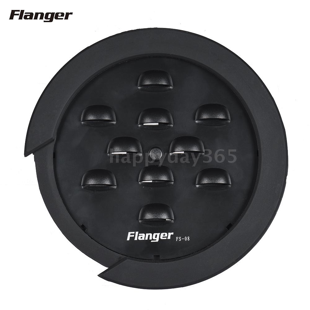 ☆Flanger FS-08 Guitar Soundhole Sound Hole Cover Block Feedback Buffer Black for EQ Acoustic Folk Gui