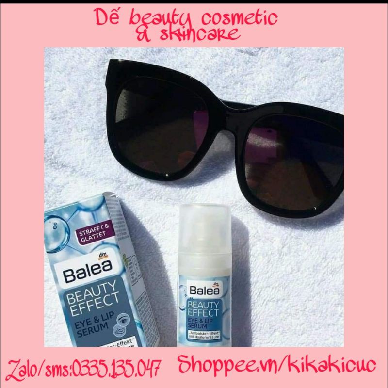 BALEA BEAUTY EFFECT EYE & LIP Tính chất chống lão hóa làm căng mắt và môi