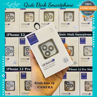 Kính Cường Lực Camera ️🥇[SỐ 1 CHẤT LƯỢNG]️🥇 TOTU iPhone 12 Mini,12,12 Pro,12 ProMax | Viền NHÔM Bảo vệ Camera Siêu Tốt