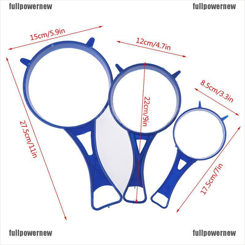 Set 3 Rây Bột Bằng Nhựa Có Tay Cầm Tiện Dụng