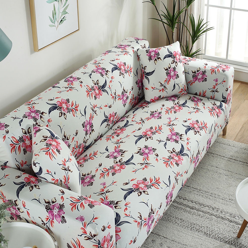 Vỏ Bọc Ghế Sofa Co Giãn Chống Trượt Chống Bụi In Họa Tiết Đơn Giản