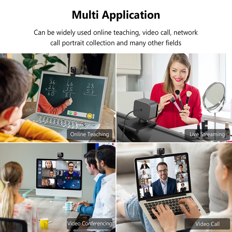 Webcam 1080p Hd Tích Hợp Micro Tự Động Lấy Nét Video Với Phích Cắm Usb | BigBuy360 - bigbuy360.vn