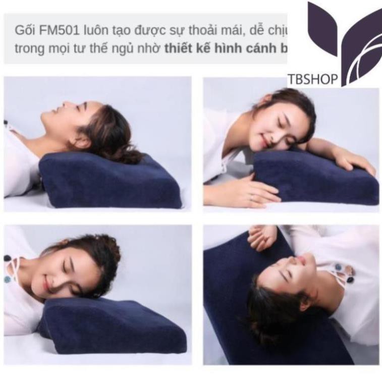 ✈️[Freeship] Gối ngủ nhanh Foam Memory FM501 [Chất liệu cao su non cao cấp]