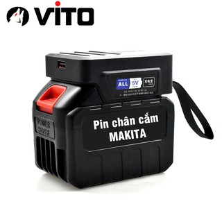 Đế Chuyển Pin Chân MAKITA VITO 5S 21V Sang USB