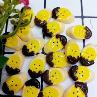 Charm Chuối Chocolate trang trí Slime