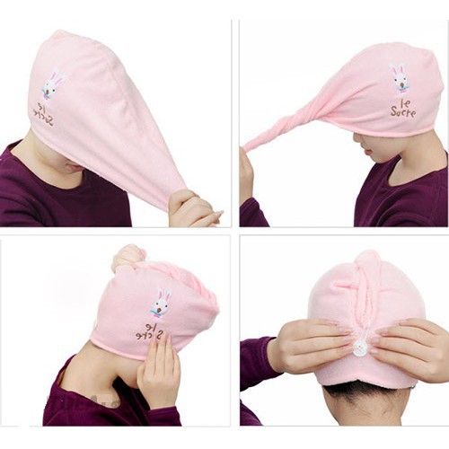 Khăn ủ tóc cotton siêu thấm 2018 hàng nhập khẩu . KD1