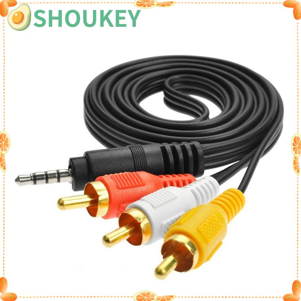 Dây cáp âm thanh video chuyển đổi cổng 3.5mm sang 3 RCA dài 1m chuyên dụng
