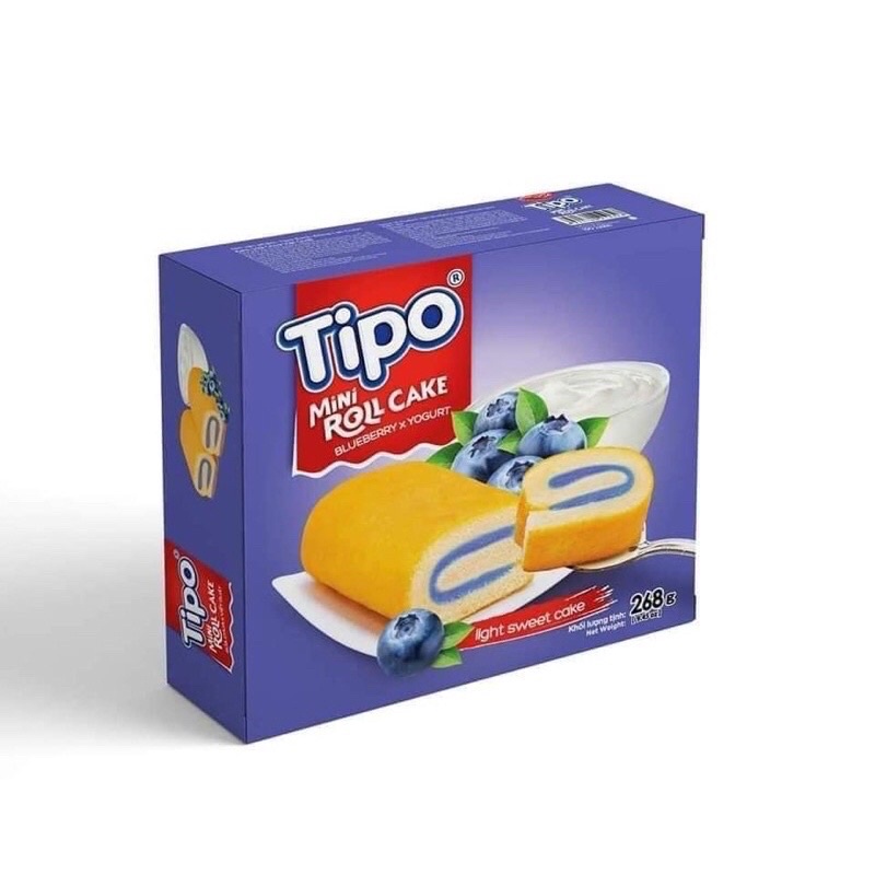 Bông lan cuộn việt quất 268g