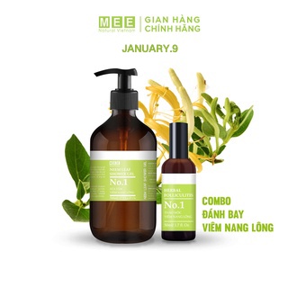 Liệu Trình Chuyên Viêm Nang Lông Đặc Biệt - Xịt Viêm Nang Lông 50ml + Sữa Tắm Viêm Nang Lông MEE NATURAL 500ml