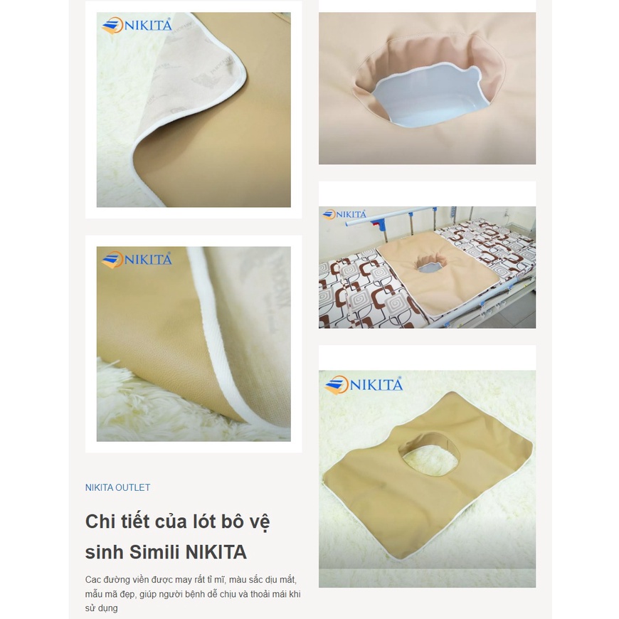 Lót bô vệ sinh, simili giường bệnh - NIKITA