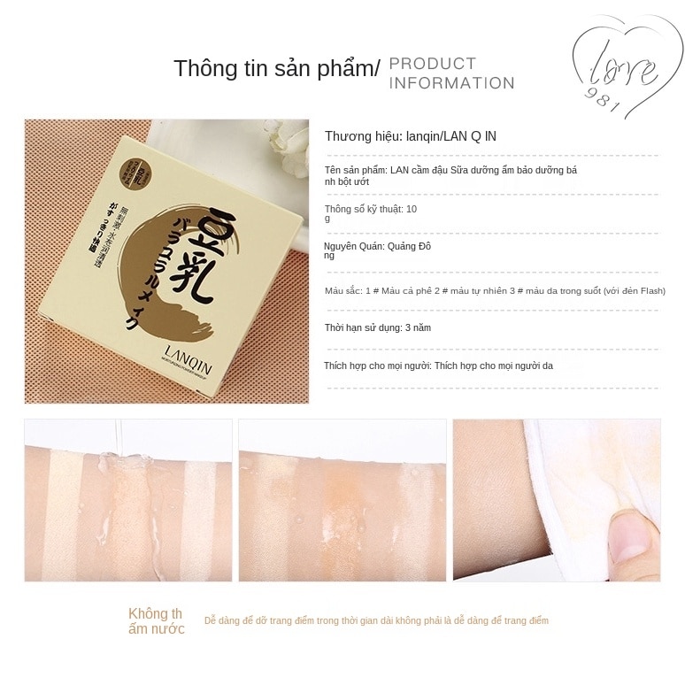 Phấn phủ che khuyết điểm dưỡng ẩm kiểm soát dầu phong cách Nhật Bản dành cho trang điểm
