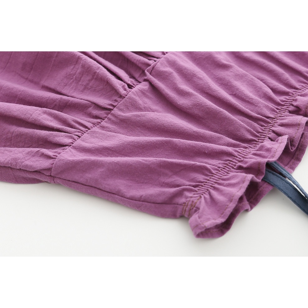 Đầm Dây Đi Biển Bằng Cotton Cho Bé Gái 1-6 Tuổi