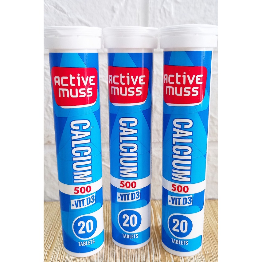 Calcium 500+ Vitamind3 Bổ sung canxi và vitamin d dạng sủi, hỗ trợ xương răng chắc khỏe