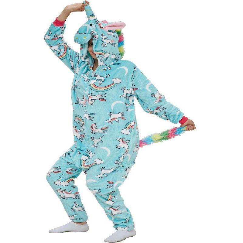 Bộ đồ thú Kỳ Lân Unicorn họa tiết hoạt hình vui nhộn
