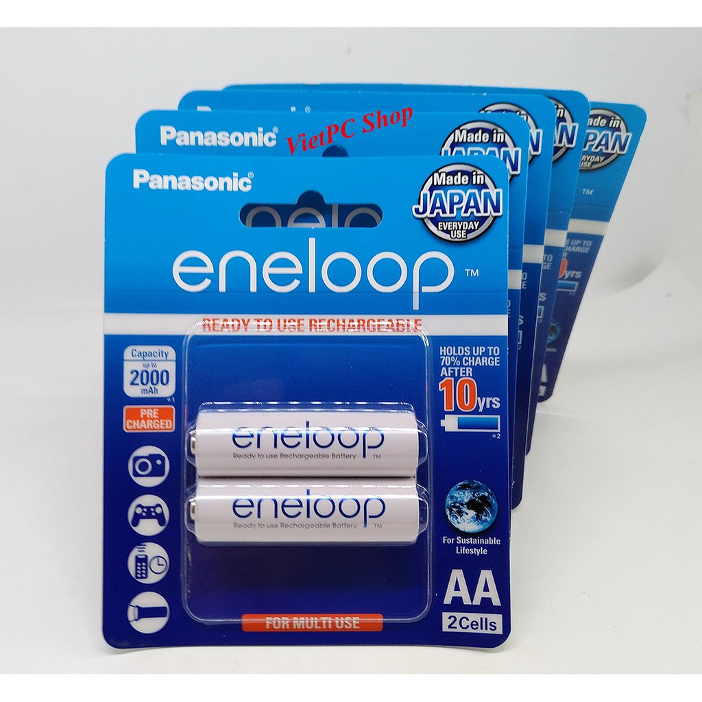 Pin sạc Eneloop Panasonic 2000mAh (Hàng Nhật)