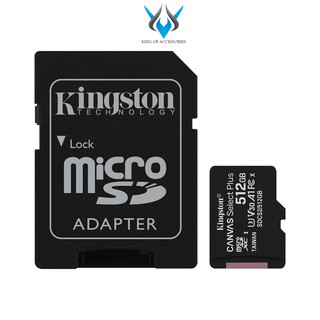 Thẻ nhớ microSDXC Kingston Canvas Select Plus 512GB U3 V30 A1 R100MB/s W85MB/s