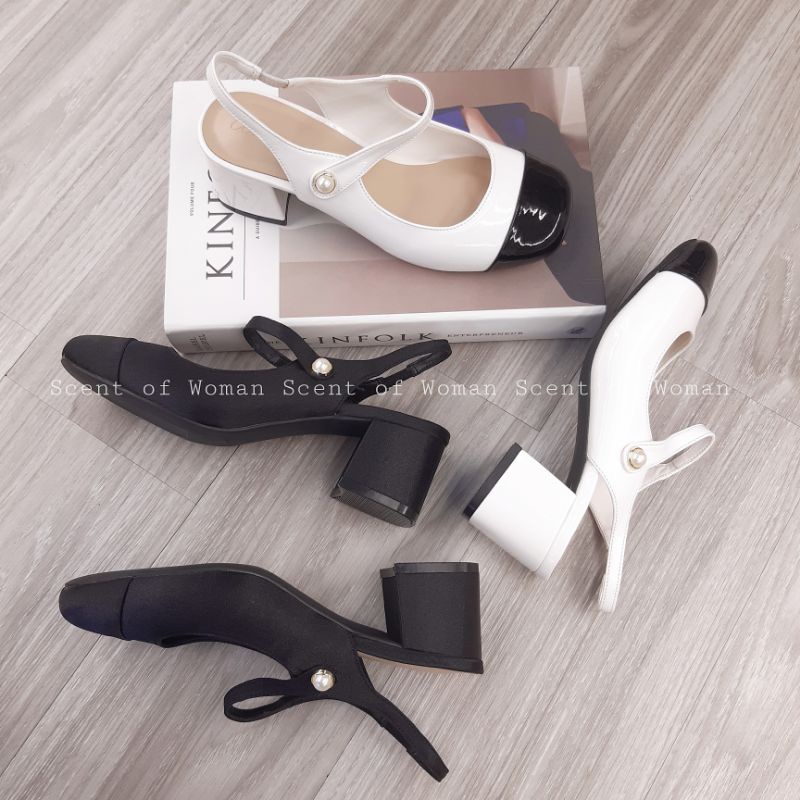 Giày nữ phong cách Mary Jane thời trang gót trụ vuông cao 5cm