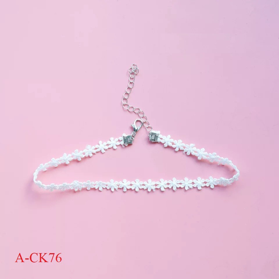 Choker xinh BST ren trắng A-CK76-84 mayconner