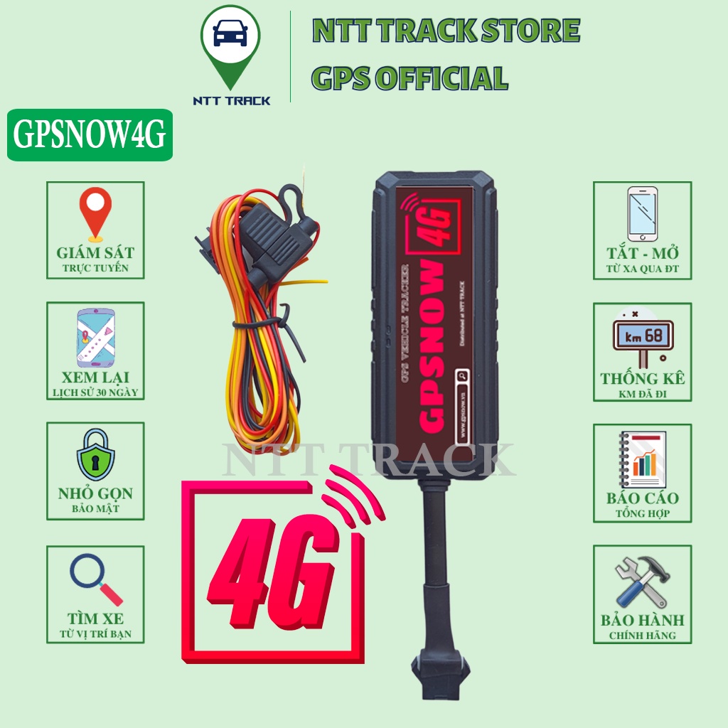 №㍿Thiết bị định vị xe máy GPSNOW4G chip 4G giám sát trí - ntttrack