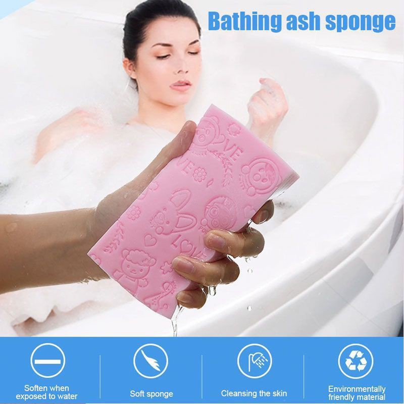 Bàn Chải Tắm Bằng Bọt Biển Giúp Mát Xa Và Tẩy Tế Bào Chết Cho