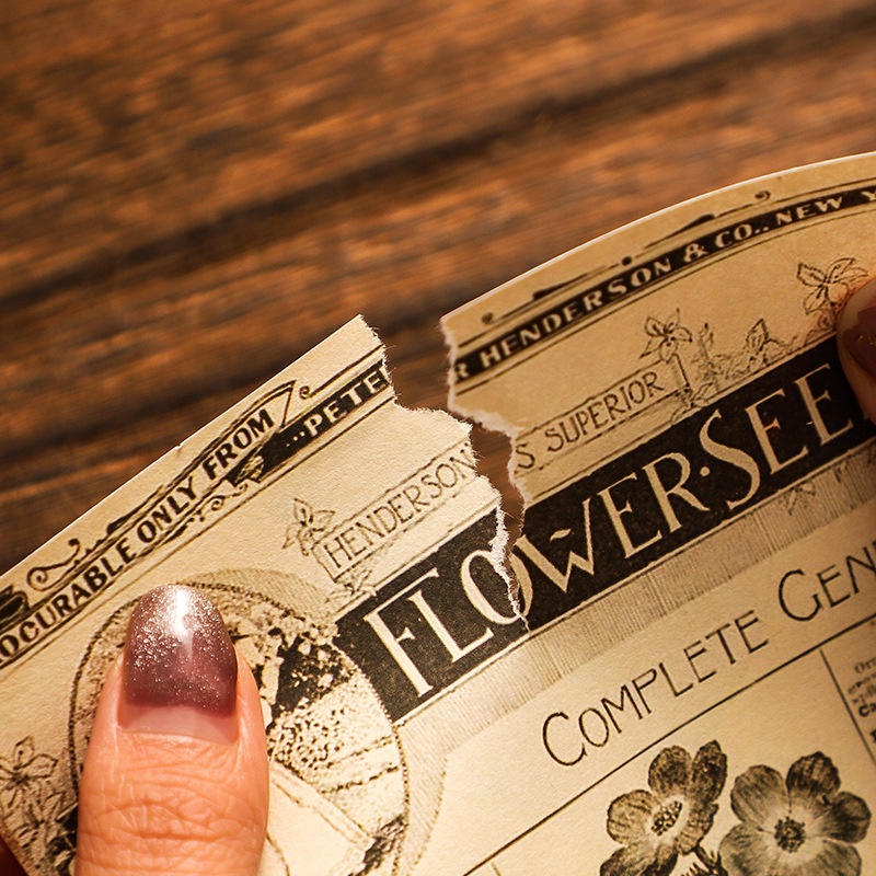 Set 50 tờ nhãn dán trang trí sổ tay diy phong cách retro