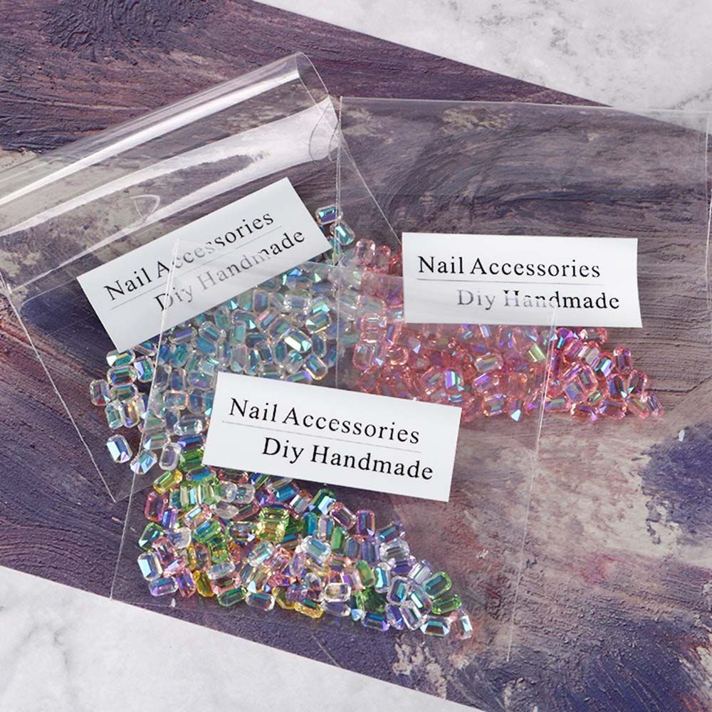 [Hàng mới về] Đá trang trí móng nghệ thuật nhiều màu sắc trong suốt lấp lánh đẹp mắt