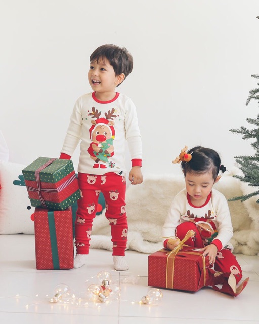 Bộ NOEL GIÁNG SINH KÈM MŨ An Lành siêu độc đáo và hot cho bé trai bé gái - bgs19