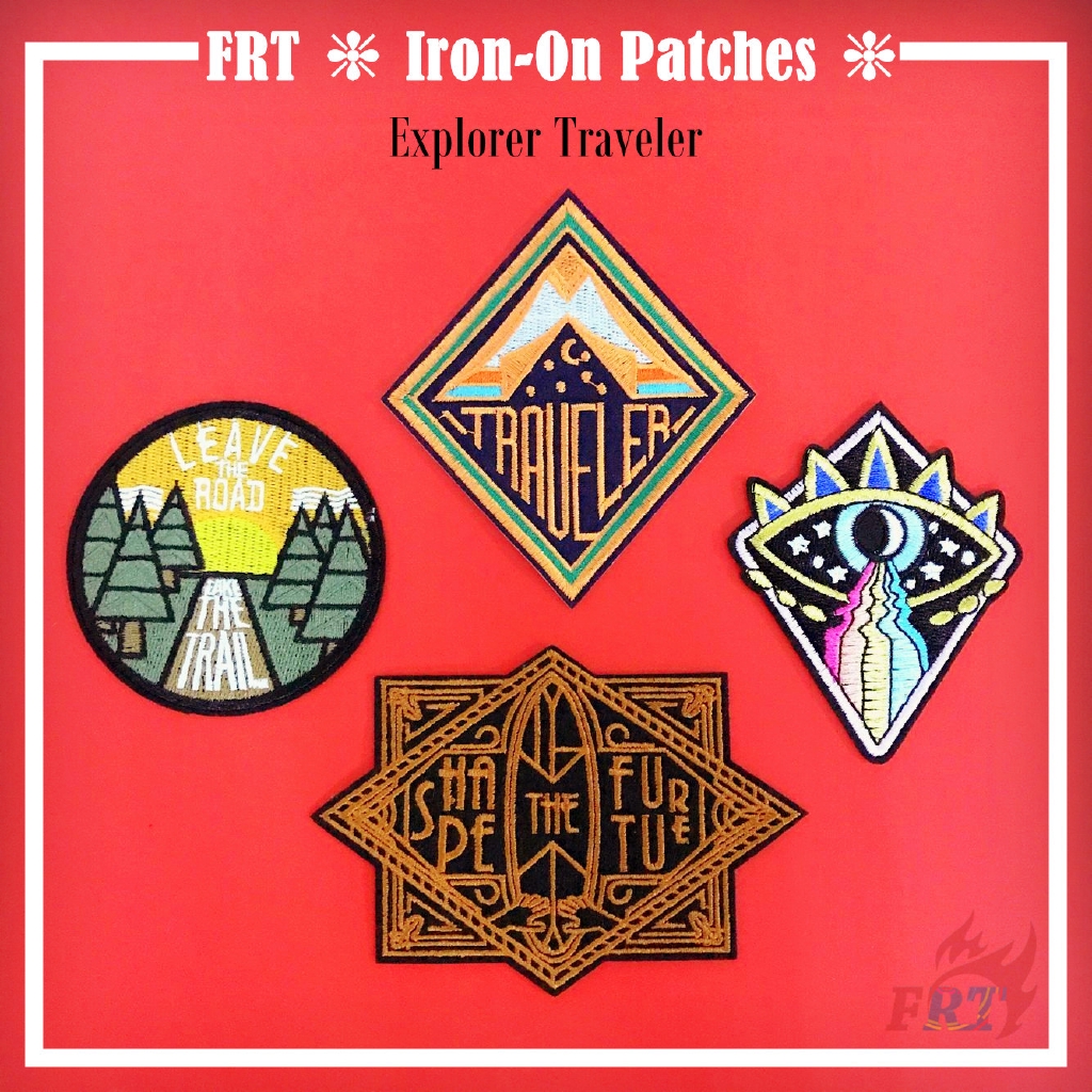 ☸ Explorer Traveler Patch ☸ 1Pc Diy Sew on Iron on Badges Patches Apparel Appliques