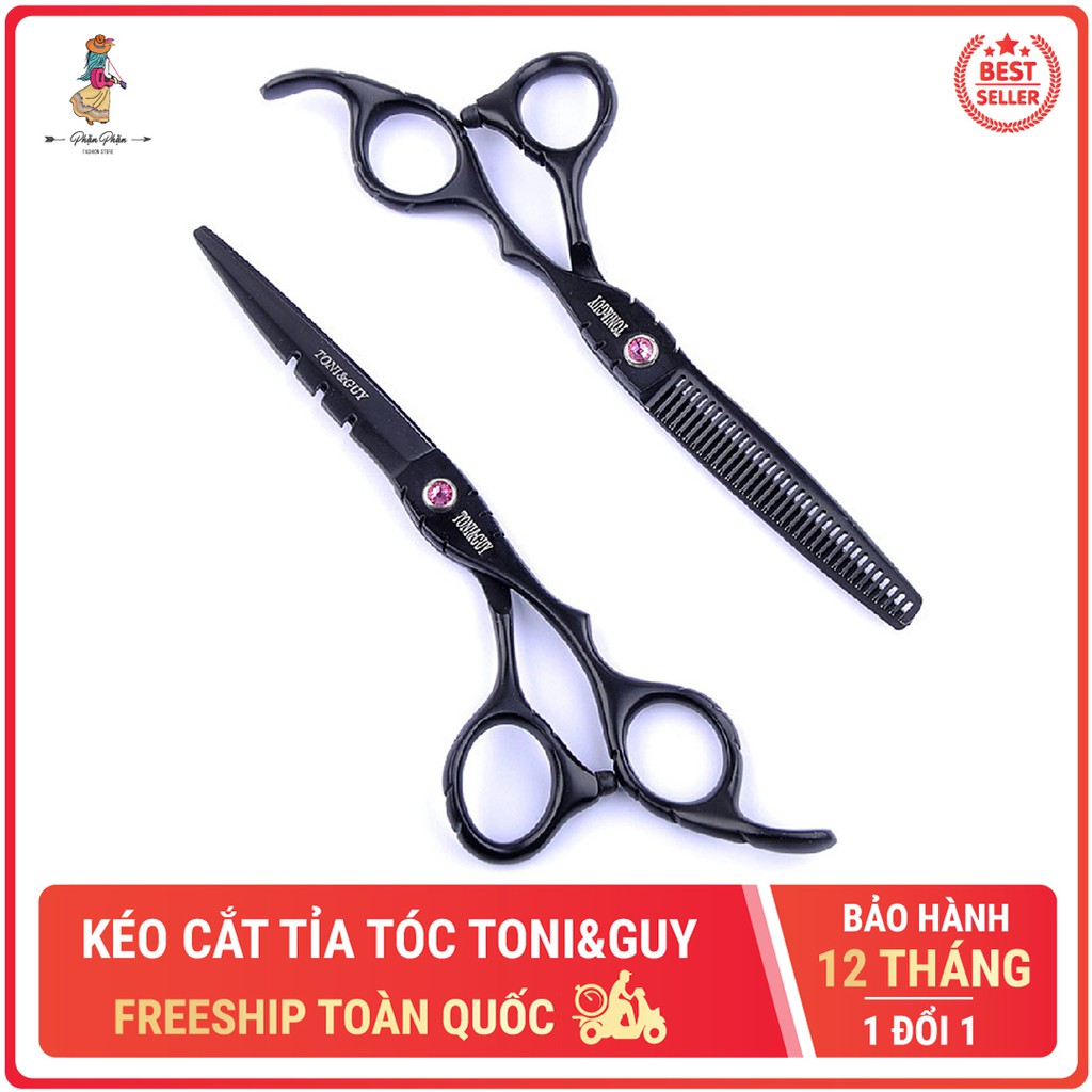 Kéo cắt tỉa tóc thép cao cấp Toni&amp;Guy 6 inch chuyên dụng tạo mẫu tóc Phặn Phặn