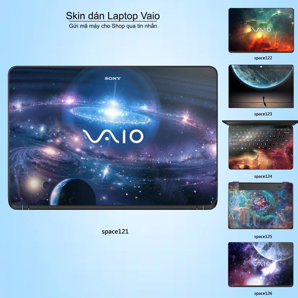 Skin dán Laptop Sony Vaio in hình không gian nhiều mẫu 21 (inbox mã máy cho Shop)