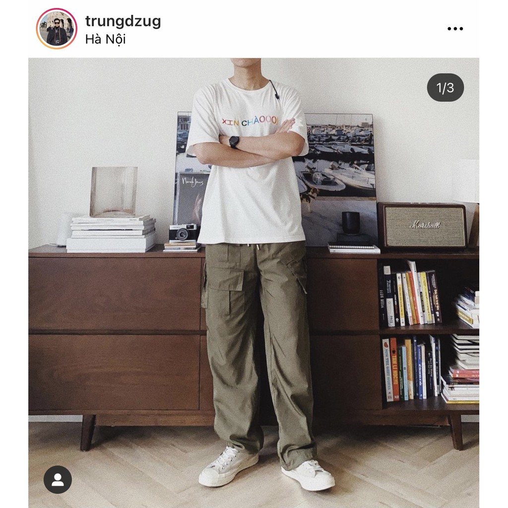 Áo phông unisex form rộng CIAO Xin chào hình thêu nổi nhiều màu | BigBuy360 - bigbuy360.vn