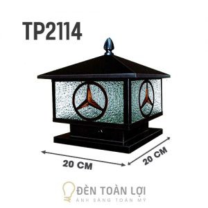 Đèn trụ cổng: Mẫu đèn trang trí ban công biệt thự TP2114 phi 200 đã gồm bóng