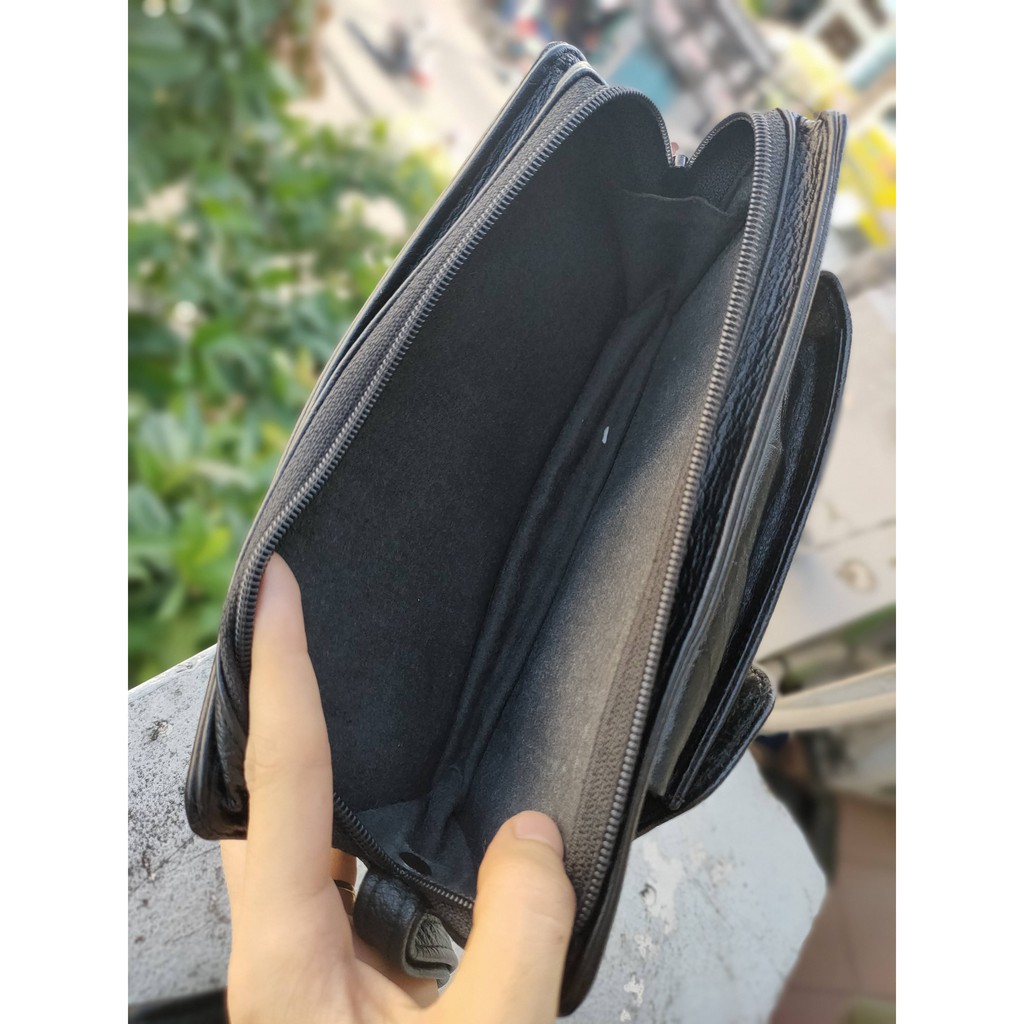 Clutch cầm tay Da thật Second-hand - Đồ Si Bon