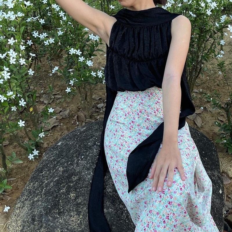 Áo croptop cột dây ORM Top By Gum