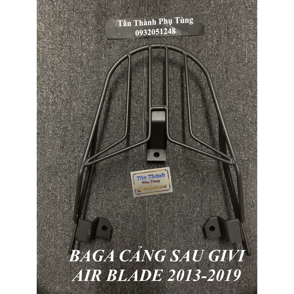 Baga Cảng sau kiểu GIVI cho Air Blade 2013-2019 ( Kiểu bắt 3 ốc) - Đồ Chơi Xe Máy