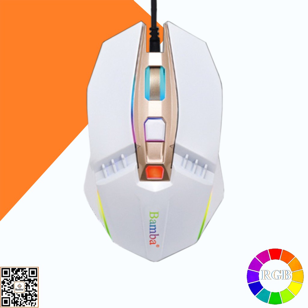 Chuột chuyên game RGB Bamba B02 - chuột quang chơi game có dây tốt nhất