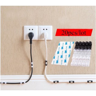 Combo 20 nẹp dây điện màu đen size 11mm*30mm - hàng chất lượng