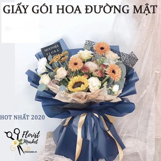 GIẤY GÓI HOA BÓNG MỜ ĐƯỜNG MẬT - HOT NHẤT 2020