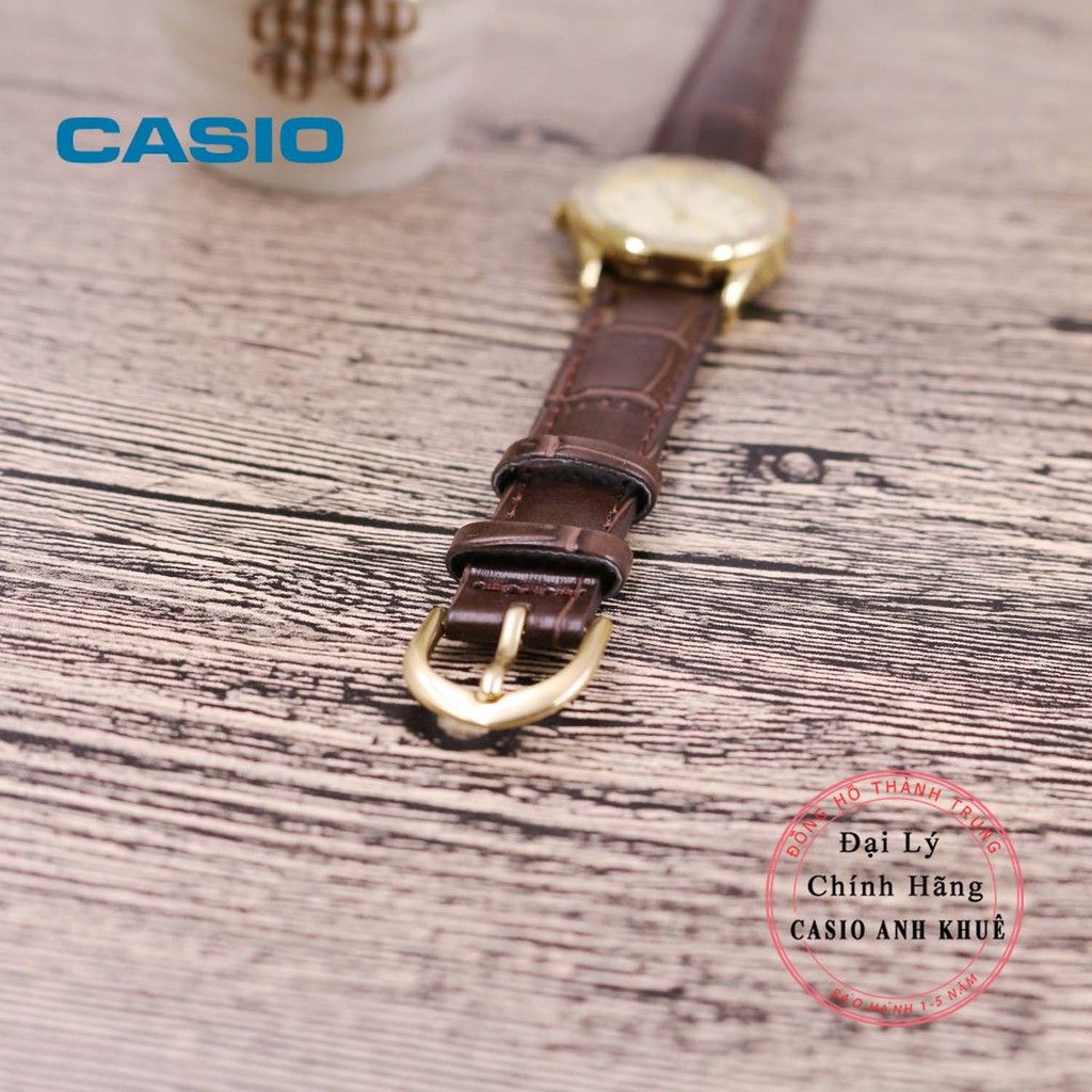 Đồng hồ nữ Casio LTP-V001GL-9BUDF dây da
