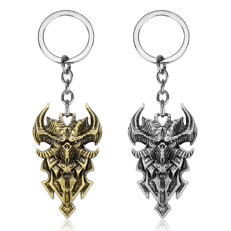 Móc khóa mặt dây chuyền móc khóa logo Diablo 3 DIABLO III