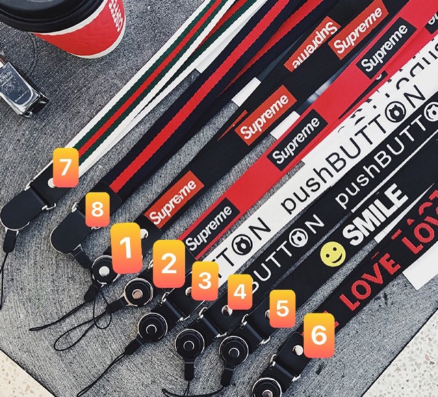 ⚡8 MẪU DÂY SUPREME PUSH BUT⚡ DÂY ĐEO ĐIỆN THOẠI THẺ MODEL MỚI 2020 LOẠI DÀI THÁO RỜI ĐẦU | BigBuy360 - bigbuy360.vn